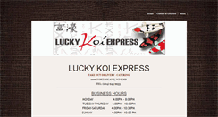 Desktop Screenshot of luckykoiexpress.ca